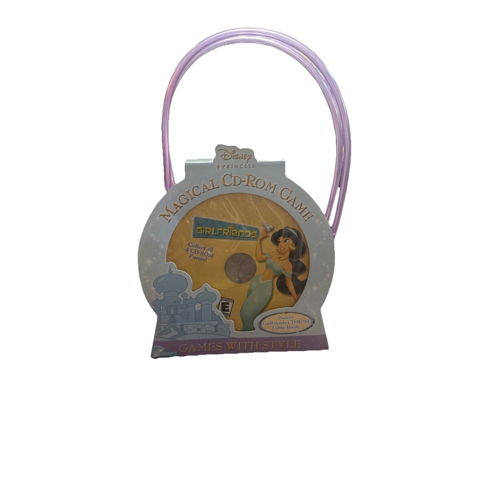 NEW Disney Princess Jasmine Magical CD-ROM Game Purse Girlfriends PC 2002